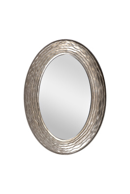 Зеркало "Волны" в раме темное серебро 50SX-2080